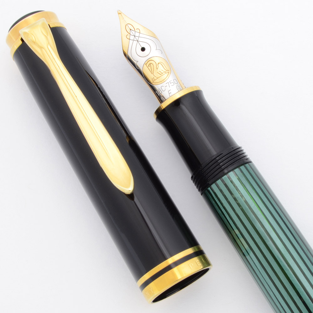 Pelikan M800 Souveran Fountain Pen (1990-91) - Green and Black